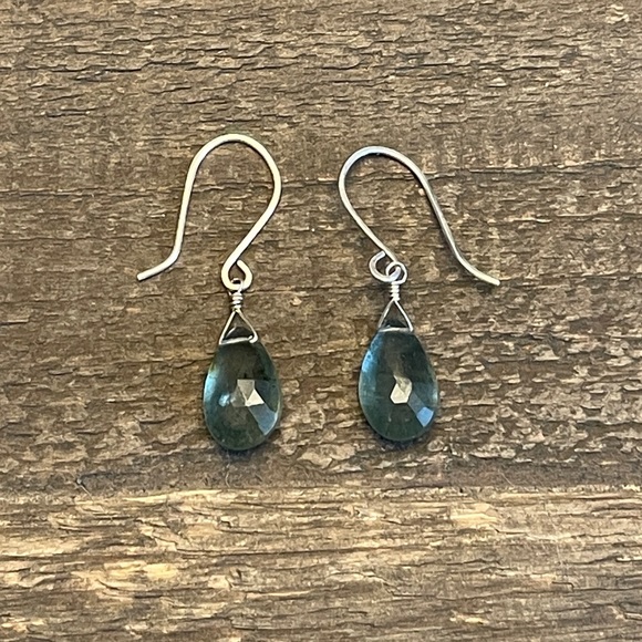Jewelry - SOLD Moss Aquamarine Drop Earrings
